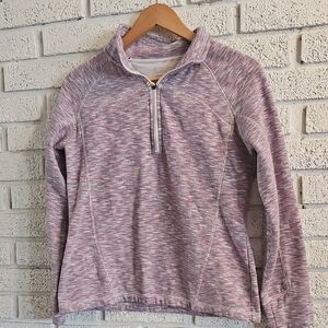Women's Heathered Purple Quarter-Zip Sweatshirt